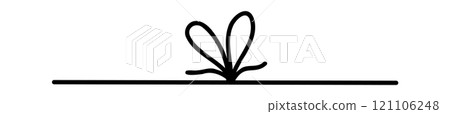 Bow gift ribbon line simple element set. Hand drawn doodle stroke ribbon bow. Elegant minimal line stroke style. Vector illustration Bow gift ribbon line simple element set. Hand drawn doodle stroke ribbon bow. Elegant minimal line stroke style. Vector illustration 121106248