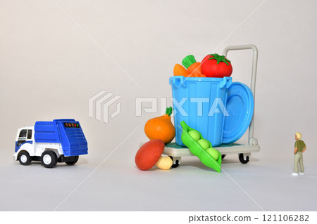 Food waste sdgs food waste image of a boy looking up at waste Food waste sdgs food waste image of a boy looking up at waste 121106282