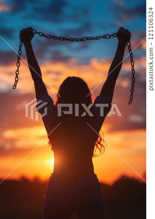 Universal justice: Celebrating Human Rights Day with focus on advancing human rights, addressing global inequalities, reinforcing the commitment to protecting every individual's inherent freedoms. 121106324