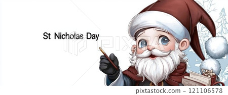 Festive Nicholas: Enjoying Happy Saint Nicholas Day with festive activities and celebrations, highlighting significance of Saint Nicholas and the traditions that bring joy to this special occasion. 121106578