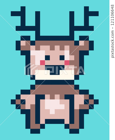 Reindeer pixel art Reindeer pixel art 121106648