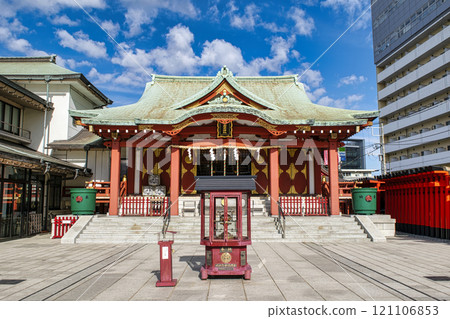 Tokyo, Ota Ward, Anamori Inari Shrine, worship hall Tokyo, Ota Ward, Anamori Inari Shrine, worship hall 121106853