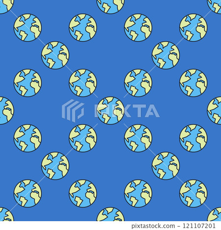 Earth Hemisphere vector blue seamless pattern Earth Hemisphere vector blue seamless pattern 121107201