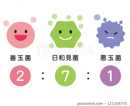 Balance of intestinal bacteria - Intestinal flora Balance of intestinal bacteria - Intestinal flora 121108735