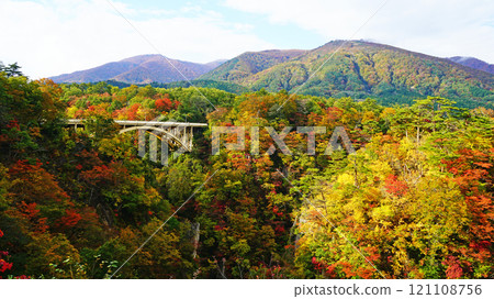 鳴子峽秋葉宮城縣 121108756