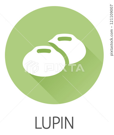 Lupin Bean Legume Food Icon Concept 121109007