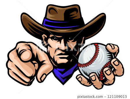 Cowboy Man Baseball Cowboys Sports Team Mascot 121109013