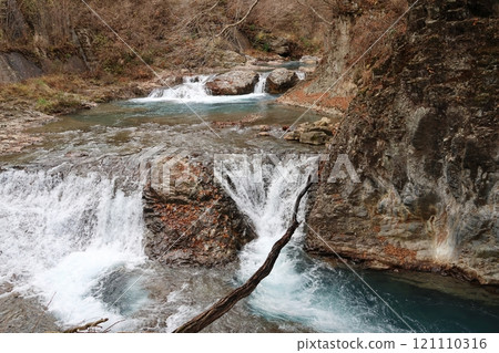A view taken downstream from Shima no Oketsu 121110316