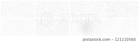 地形背景材質。可用於設計自然、登山、露營等的地形圖素材。 121110568