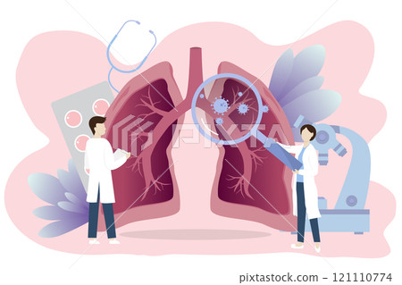 Pulmonology concept. 121110774