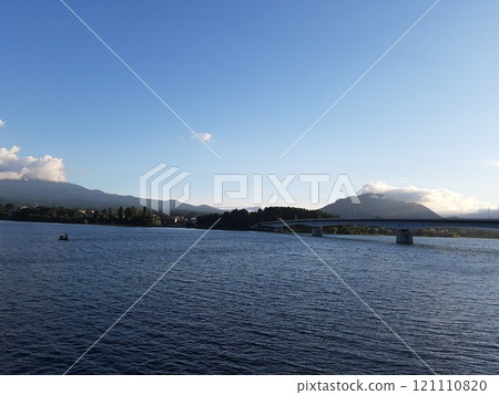 美麗的湖光山色、日本海 121110820
