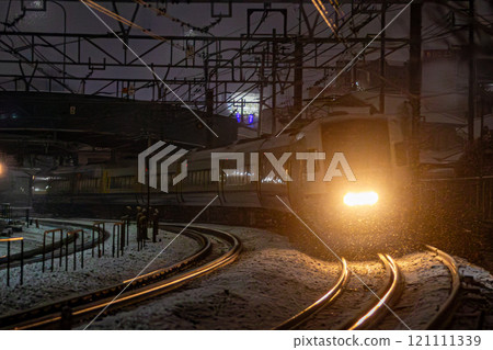 Running in a snowstorm Running in a snowstorm 121111339