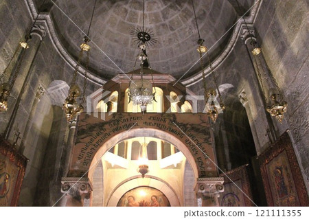 Tomb of Jesus Christ inside the Church of the Holy Sepulchre, Old City of Jerusalem, Israel Tomb of Jesus Christ inside the Church of the Holy Sepulchre, Old City of Jerusalem, Israel 121111355