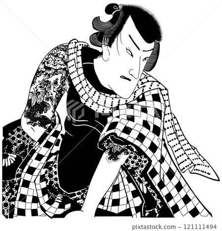 [Mitachi Irohaawase] "Takemon no Tora" - [Toyohara Kunichika] 121111494