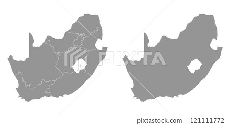 South Africa map. Vector illustration. 121111772