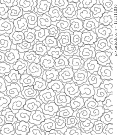 浴衣雲紋圖案 121111836