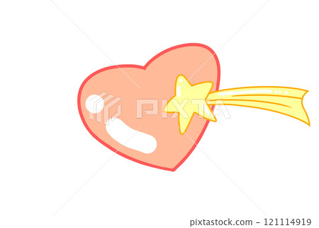 Heart and shooting star 121114919