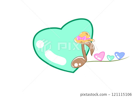 Cute hearts and musical notes 121115106