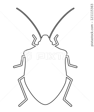 Stink bug silhouette 121115363