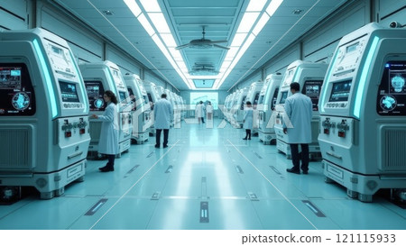 AI Lab with scientists at work AI Lab with scientists at work 121115933