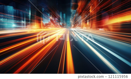 blurred traffic background at night blurred traffic background at night 121115956