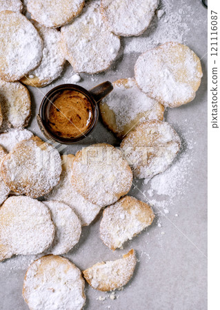 Homemade shortbread cookies 121116087