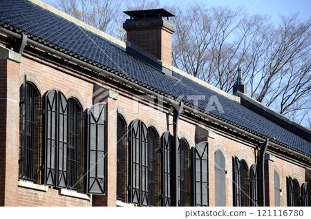 Red Brick and Window 121116780