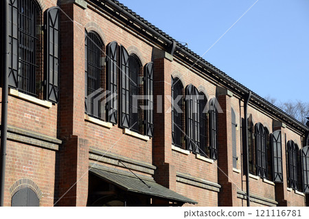 紅磚和窗口 121116781