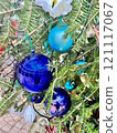Decorated Christmas tree wreath Decorated Christmas tree wreath 121117067
