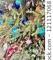 Decorated Christmas tree wreath Decorated Christmas tree wreath 121117068