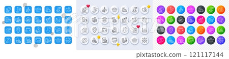 Tax document, Job and Delivery discount line icons. Square, Gradient, Pin 3d buttons. AI, QA and map pin icons. Pack of Block diagram, Wallet money, Shopping basket icon. Vector Tax document, Job and Delivery discount line icons. Square, Gradient, Pin 3d buttons. AI, QA and map pin icons. Pack of Block diagram, Wallet money, Shopping basket icon. Vector 121117144