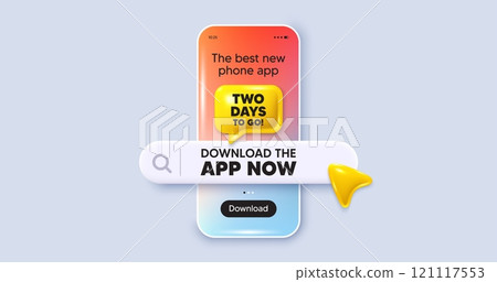 Download the app now. Phone mockup screen. 2 days to go tag. Special offer price sign. Advertising discounts symbol. Phone download app search bar. 2 days to go text message. Vector Download the app now. Phone mockup screen. 2 days to go tag. Special offer price sign. Advertising discounts symbol. Phone download app search bar. 2 days to go text message. Vector 121117553
