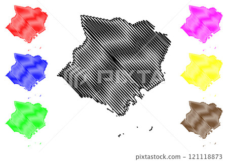 Santa Isabel municipality (Commonwealth of Puerto Rico, Porto Rico, PR, Unincorporated territories of the United States) map vector illustration, scribble sketch Santa Isabel map Santa Isabel municipality (Commonwealth of Puerto Rico, Porto Rico, PR, Unincorporated territories of the United States) map vector illustration, scribble sketch Santa Isabel map 121118873