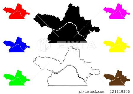 Danville city County, Commonwealth of Virginia (Independent city, U.S. county, United States of America, USA, U.S., US) map vector illustration, scribble sketch Danville map Danville city County, Commonwealth of Virginia (Independent city, U.S. county, United States of America, USA, U.S., US) map vector illustration, scribble sketch Danville map 121119306