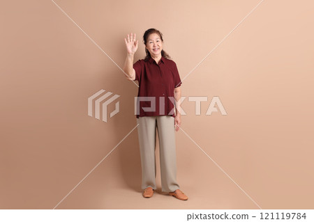 Senior East Asian Woman Senior East Asian Woman 121119784