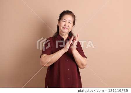 Senior East Asian Woman Senior East Asian Woman 121119786