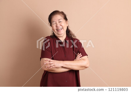 Senior East Asian Woman Senior East Asian Woman 121119803
