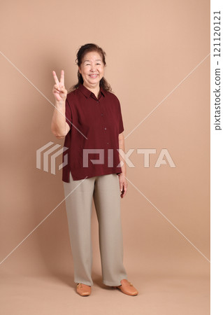 Senior East Asian Woman Senior East Asian Woman 121120121