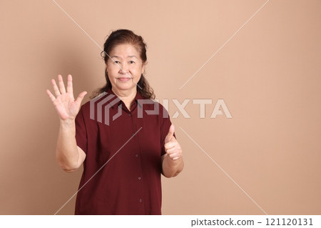 Senior East Asian Woman Senior East Asian Woman 121120131