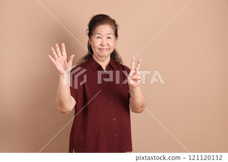 Senior East Asian Woman Senior East Asian Woman 121120132