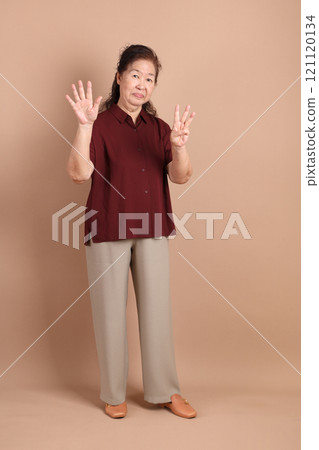 Senior East Asian Woman Senior East Asian Woman 121120134