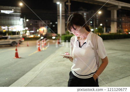 Asian Woman with Smart Phone Asian Woman with Smart Phone 121120677