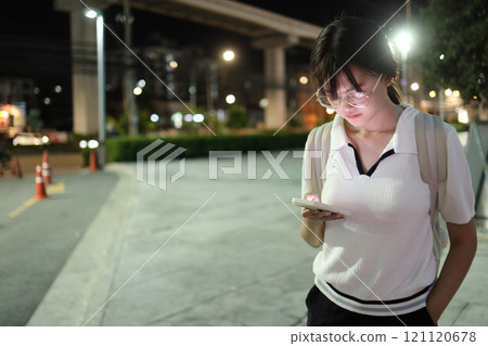Asian Woman with Smart Phone Asian Woman with Smart Phone 121120678