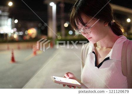 Asian Woman with Smart Phone Asian Woman with Smart Phone 121120679