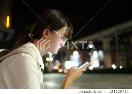 Asian Woman with Smart Phone Asian Woman with Smart Phone 121120711