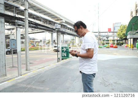 Asian Man Outdoor 121120716