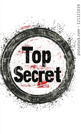 Top secret information inside grunge rubber stamp 121121019