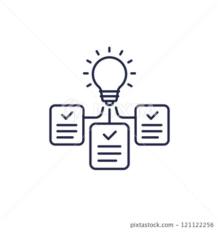 patents line icon on white patents line icon on white 121122256