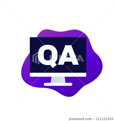 QA vector icon, Quality Assurance 121122263