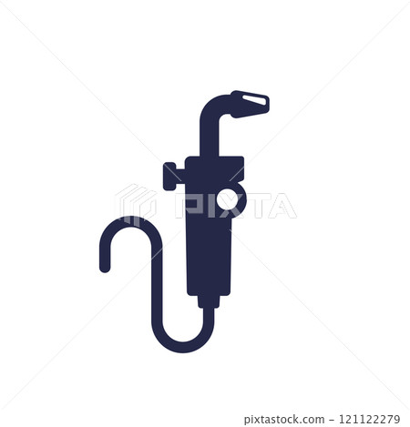 welding tool icon, pictogram on white welding tool icon, pictogram on white 121122279